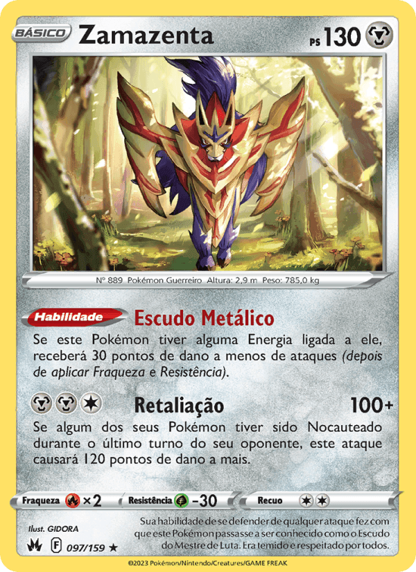 Zamazenta, carta 097 de Realeza Absoluta