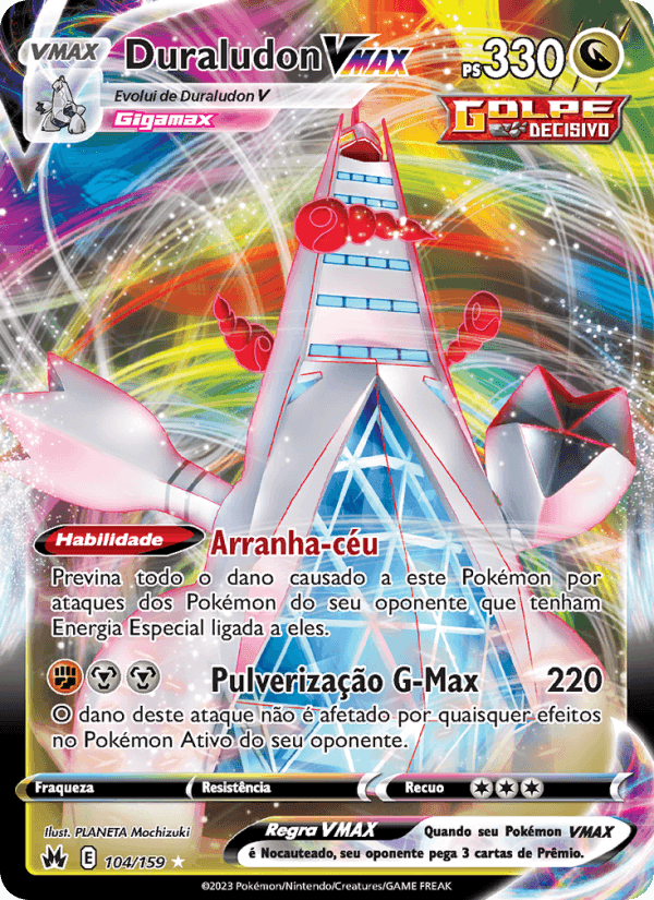 Duraludon VMAX, card 104 from Realeza Absoluta