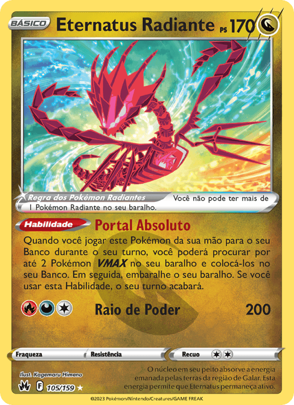 Eternatus Radiante, carta 105 de Realeza Absoluta