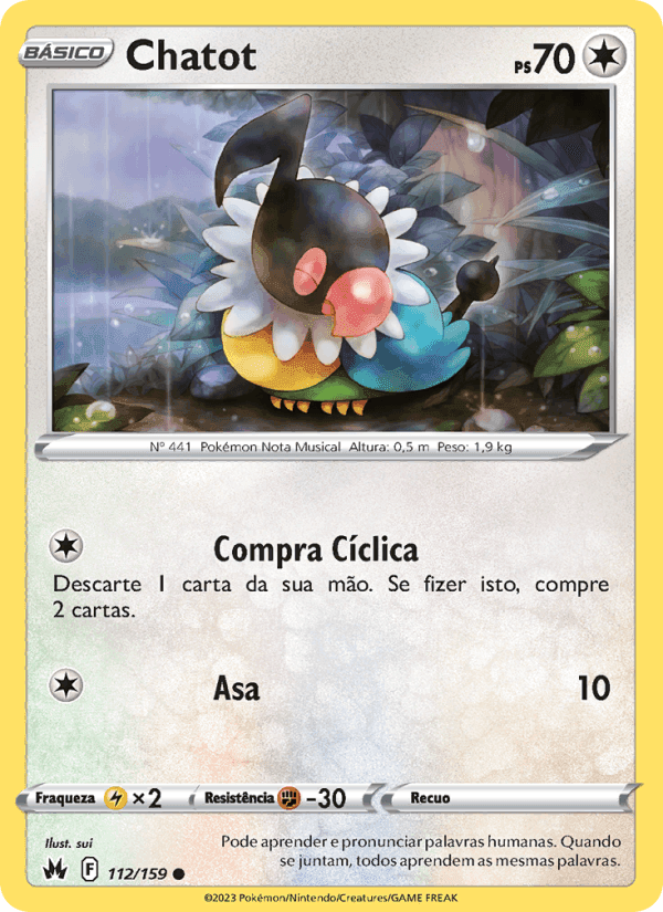 Chatot, carta 112 de Realeza Absoluta