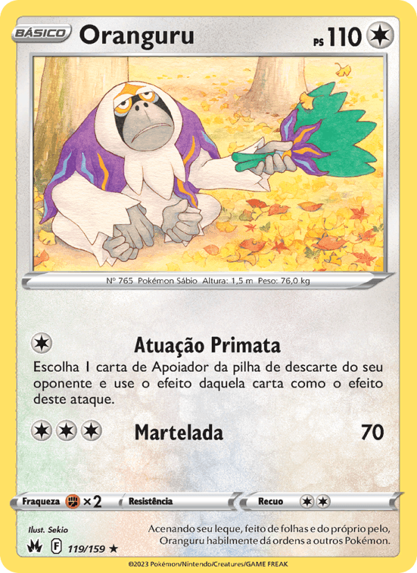 Oranguru, card 119 from Realeza Absoluta