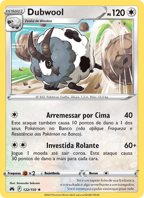 Dubwool, carta 122 de Realeza Absoluta