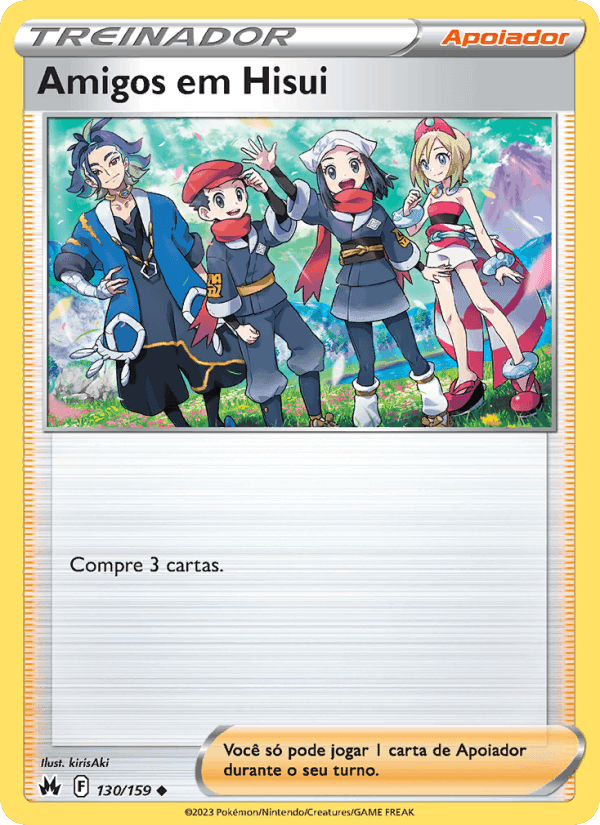 Amigos em Hisui, card 130 from Realeza Absoluta
