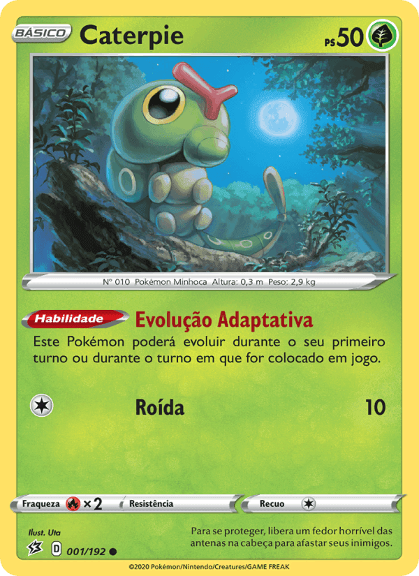 Caterpie, carta 1 de Rixa Rebelde