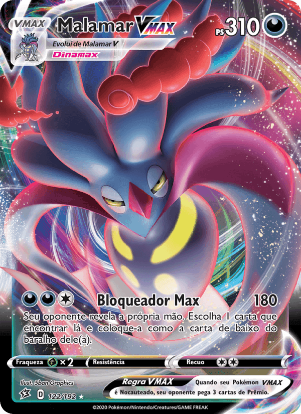 Malamar VMAX, carta 122 de Rixa Rebelde