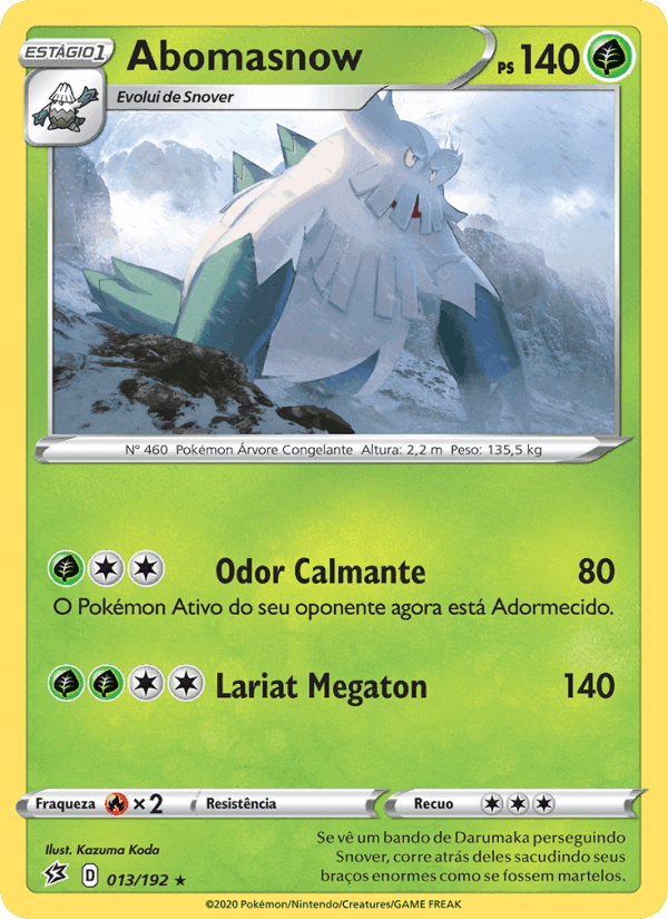 Abomasnow, carta 13 de Rixa Rebelde