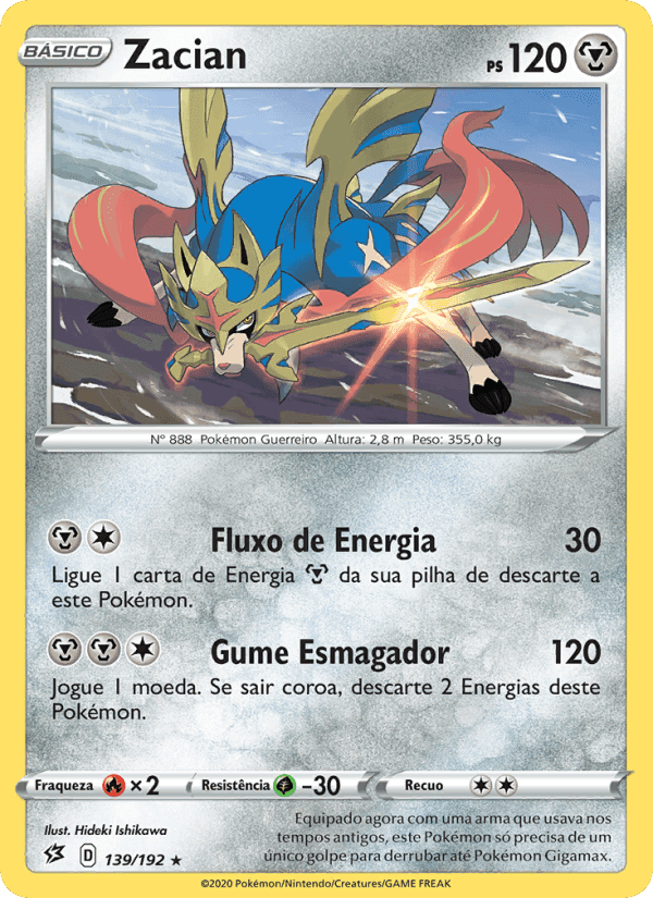 Zacian, card 139 from Rixa Rebelde
