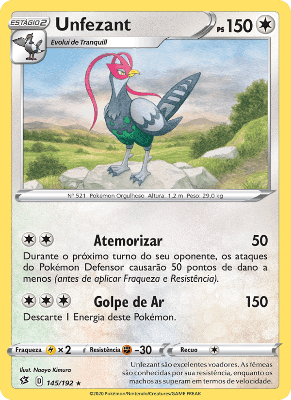 Unfezant, carte 145 de Rixa Rebelde