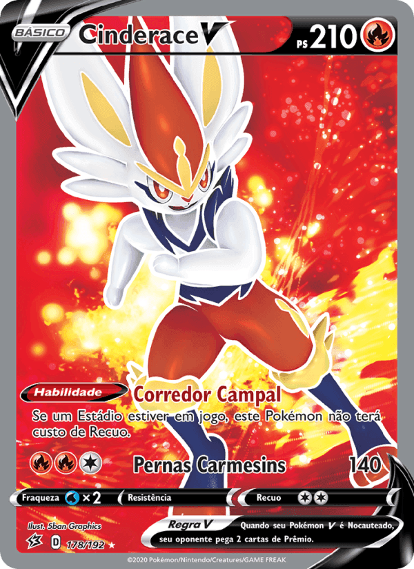 Cinderace V, carta 178 de Rixa Rebelde