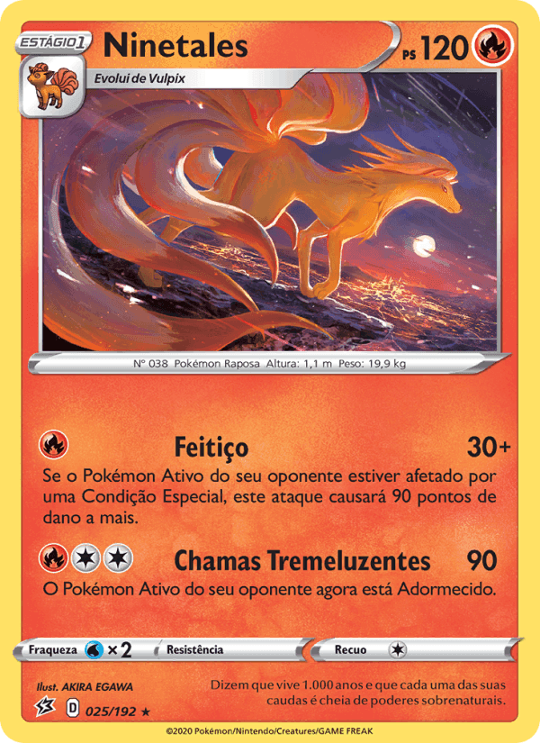 Ninetales, carta 25 de Rixa Rebelde