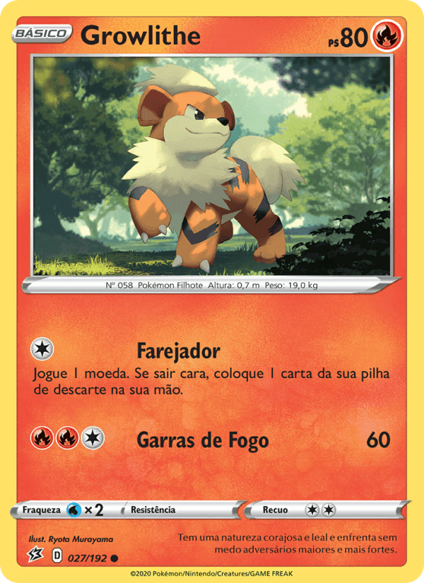 Growlithe, carta 27 de Rixa Rebelde