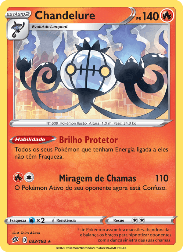Chandelure, carta 33 de Rixa Rebelde