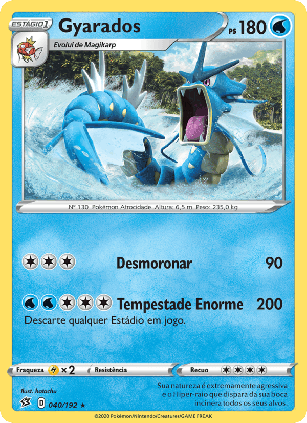 Gyarados, carta 40 de Rixa Rebelde