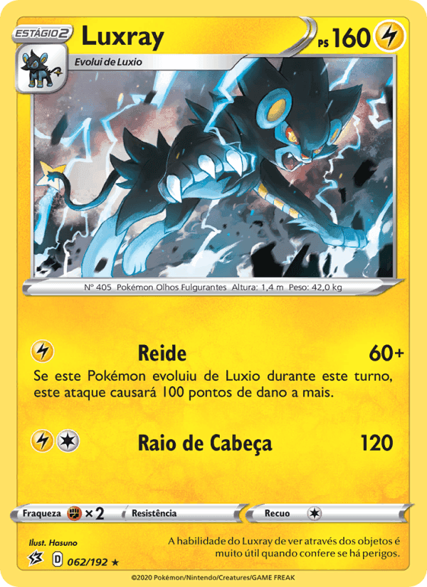 Luxray, card 62 from Rixa Rebelde