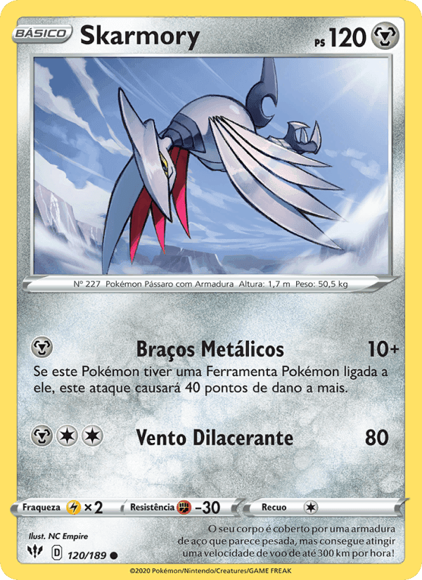 Skarmory, card 120 from Escuridão Incandescente
