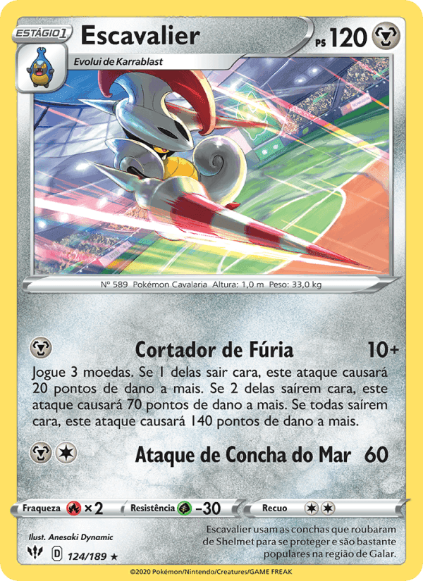 Escavalier, carta 124 de Escuridão Incandescente
