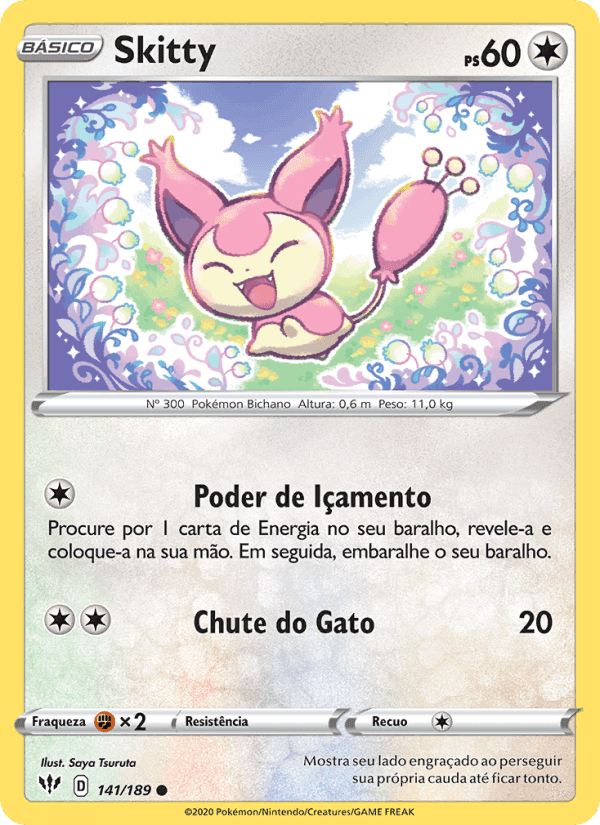Skitty, card 141 from Escuridão Incandescente