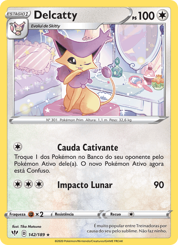 Delcatty, carta 142 di Escuridão Incandescente