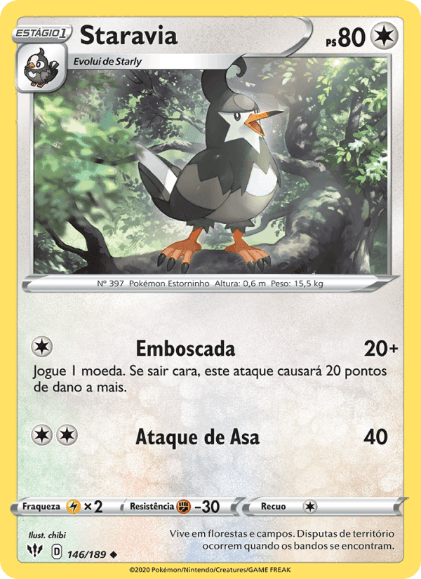 Staravia, carta 146 di Escuridão Incandescente
