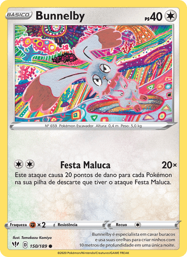Bunnelby, card 150 from Escuridão Incandescente