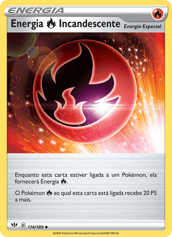 Energia Fire Incandescente, card 174 from Escuridão Incandescente