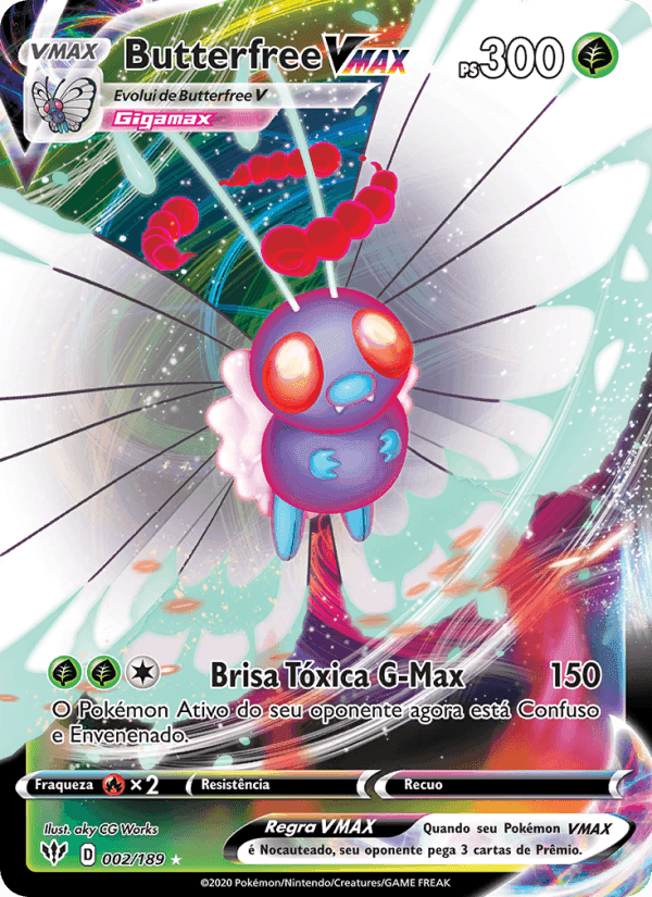 Butterfree VMAX, carta 2 di Escuridão Incandescente