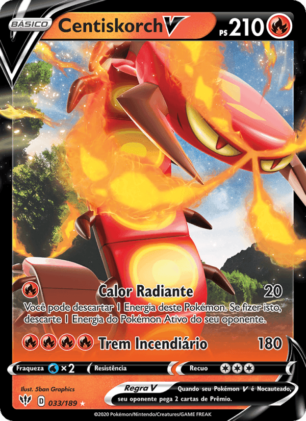 Centiskorch V, carte 33 de Escuridão Incandescente