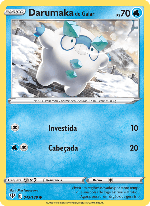Darumaka de Galar, card 43 from Escuridão Incandescente