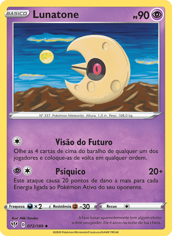 Lunatone, carta 72 di Escuridão Incandescente