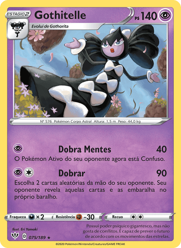 Gothitelle, carta 75 di Escuridão Incandescente