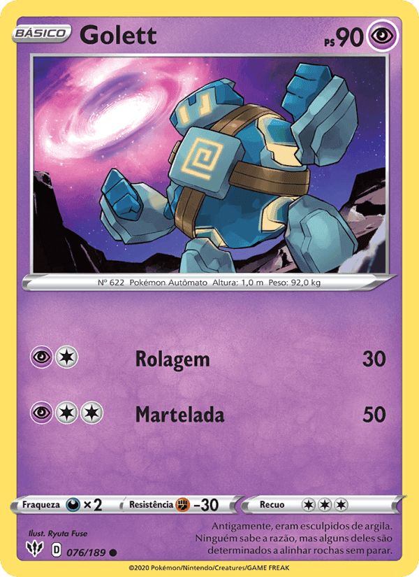 Golett, card 76 from Escuridão Incandescente