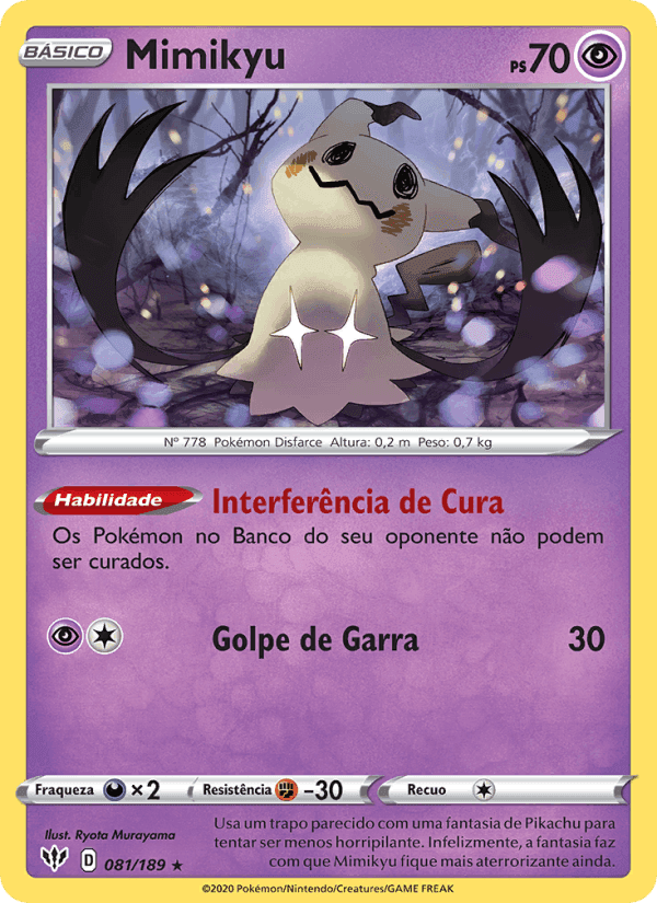 Mimikyu, carta 81 de Escuridão Incandescente
