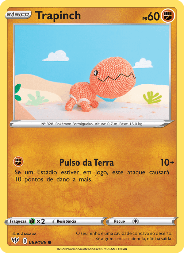 Trapinch, card 89 from Escuridão Incandescente