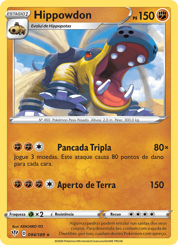 Hippowdon, card 94 from Escuridão Incandescente