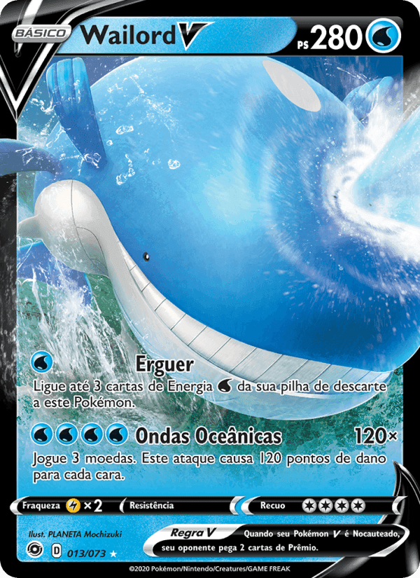 Wailord V, carta 13 di Caminho do Campeão