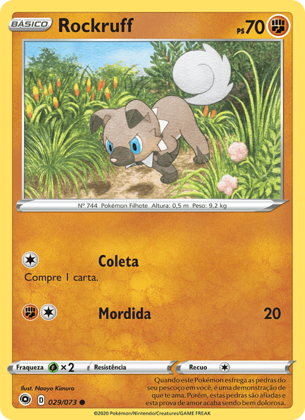 Rockruff, carta 29 di Caminho do Campeão