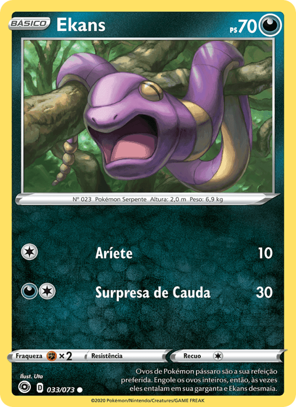Ekans, carta 33 di Caminho do Campeão