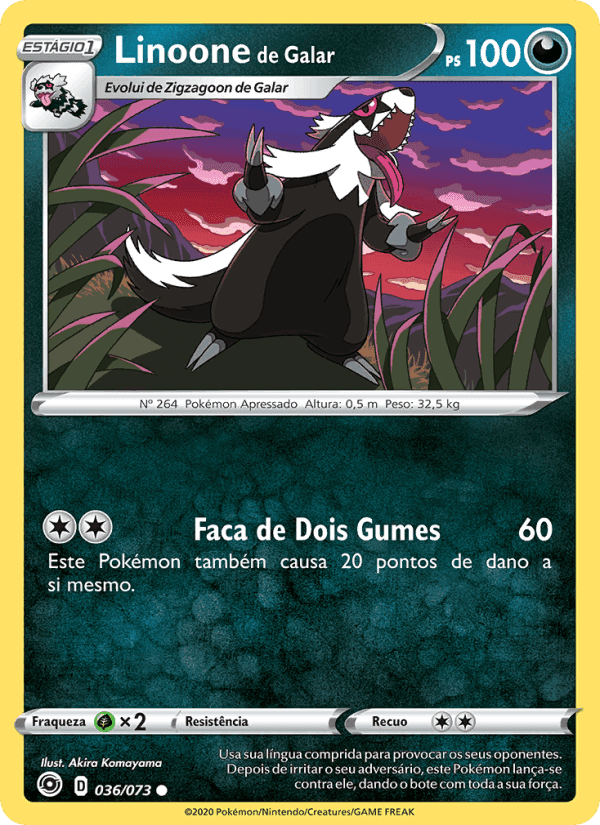 Caminho do Campeão の 36 番、Linoone de Galar