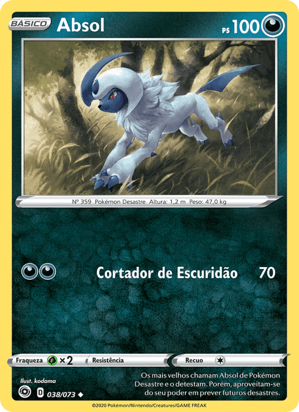 Absol, carte 38 de Caminho do Campeão