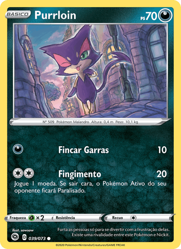 Purrloin, card 39 from Caminho do Campeão