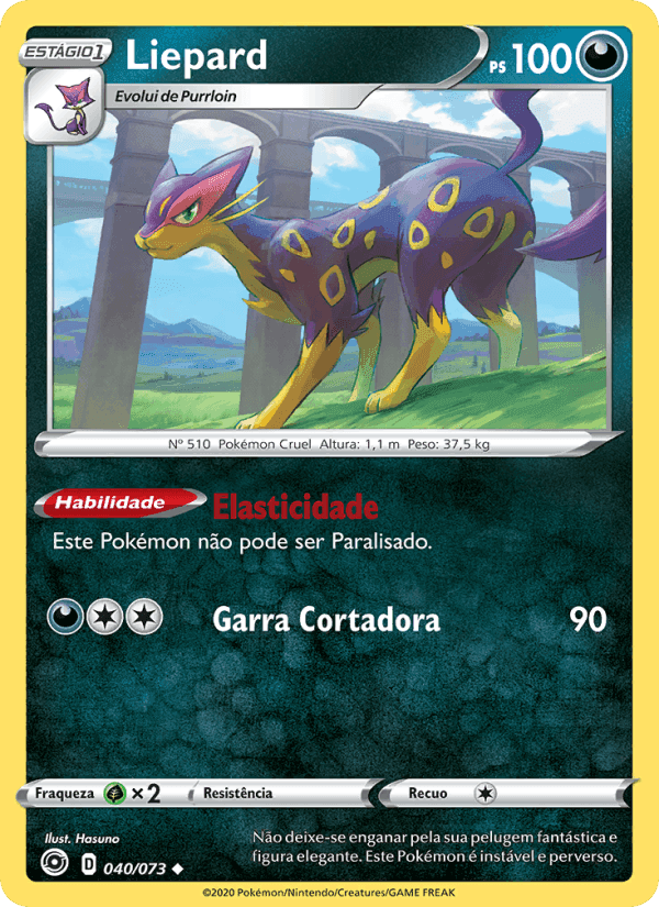 Liepard, carta 40 di Caminho do Campeão