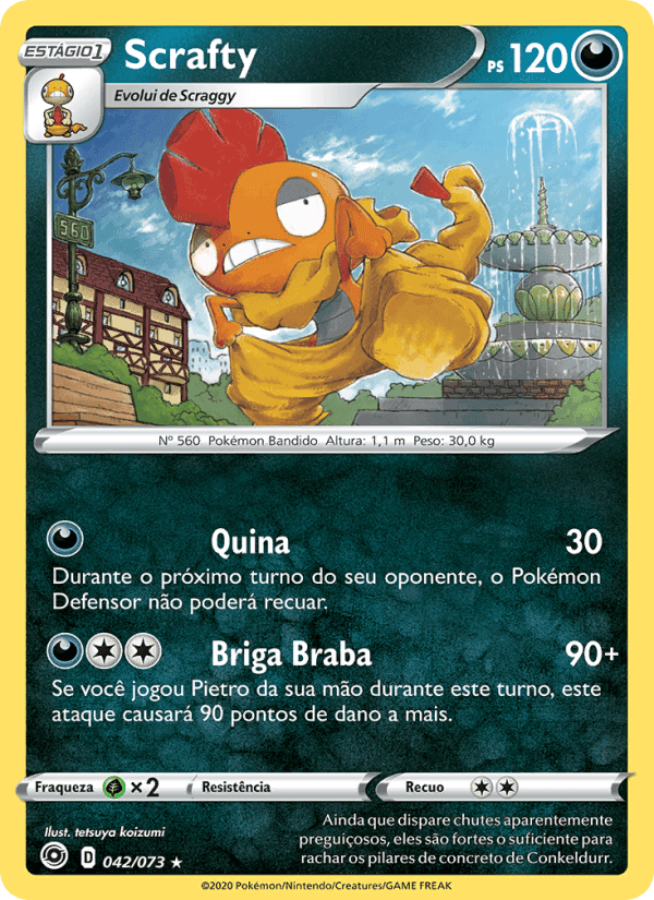Scrafty, carta 42 de Caminho do Campeão