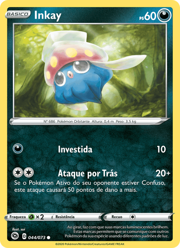 Inkay, carta 44 de Caminho do Campeão