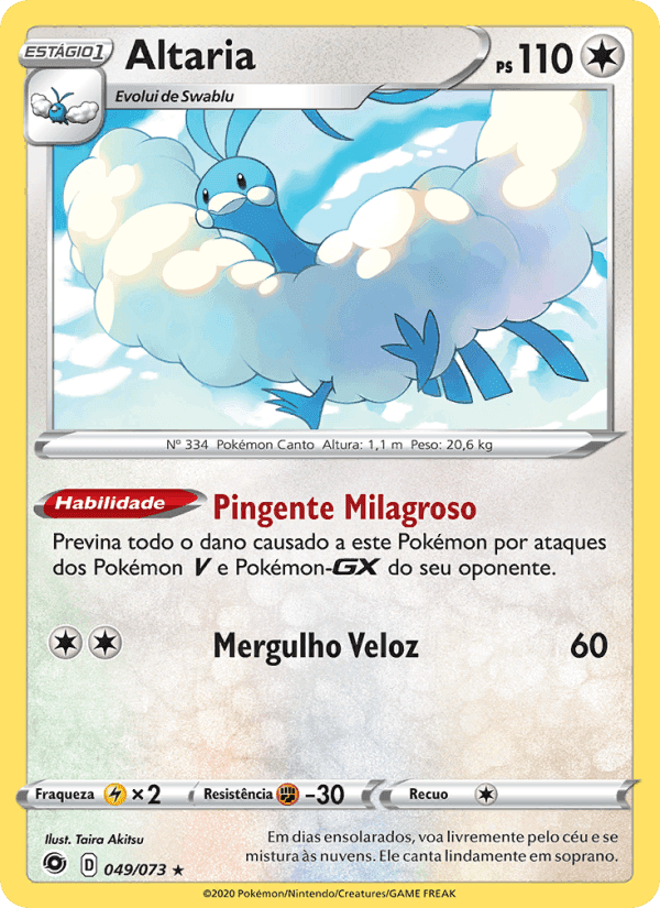 Altaria, carta 49 de Caminho do Campeão