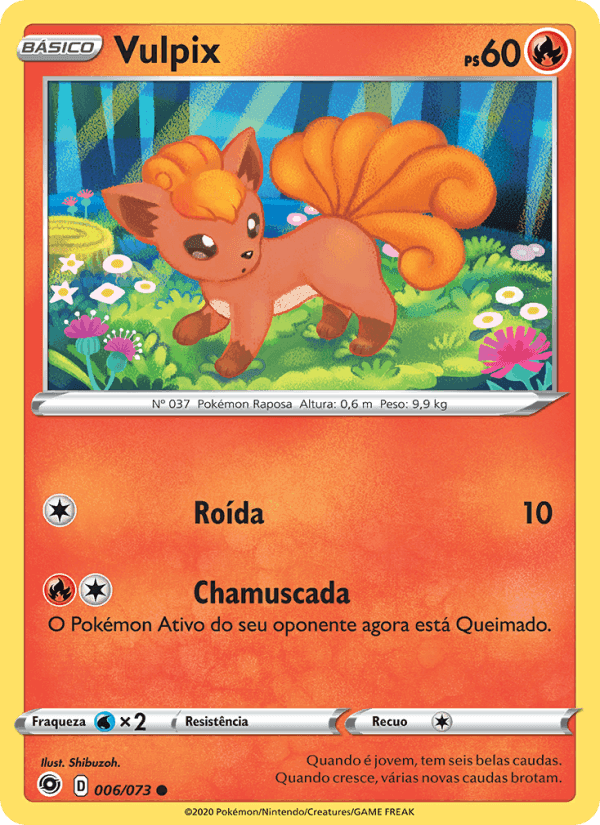 Vulpix, card 6 from Caminho do Campeão