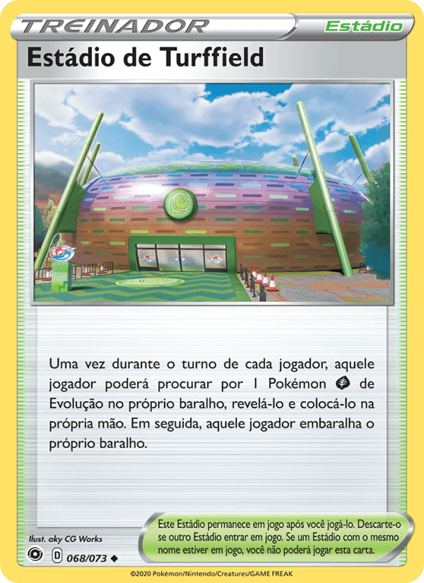Estádio de Turffield, carta 68 de Caminho do Campeão