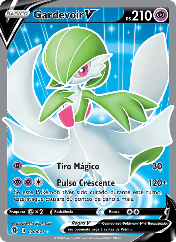 Gardevoir V, carta 70 de Caminho do Campeão