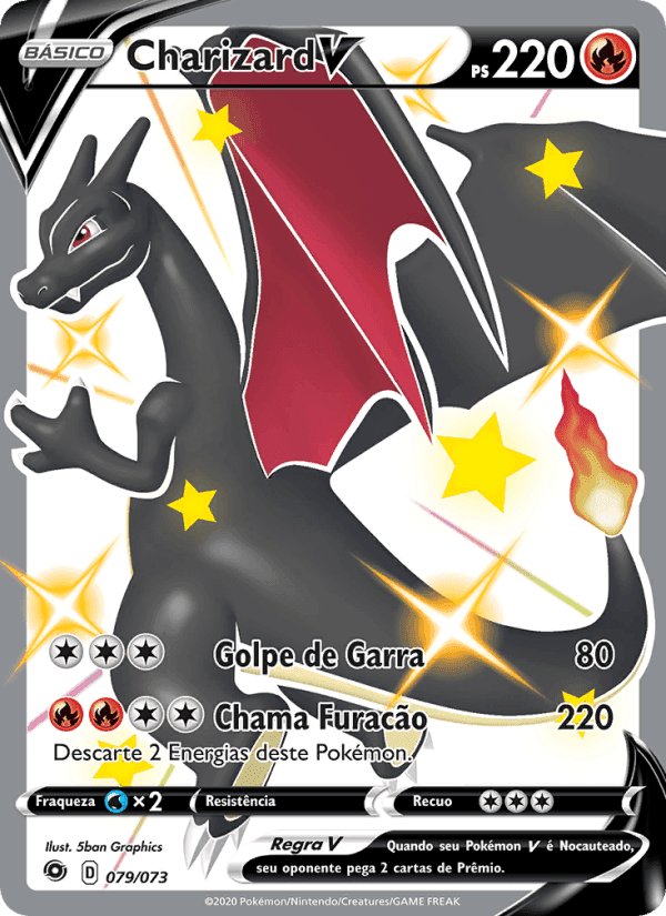 Charizard V, card 79 from Caminho do Campeão