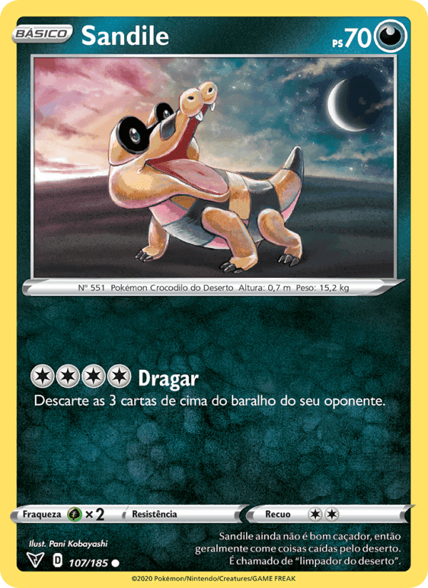 Sandile, carte 107 de Voltagem Vívida