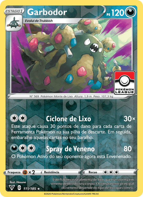 Garbodor, card 111 from Voltagem Vívida